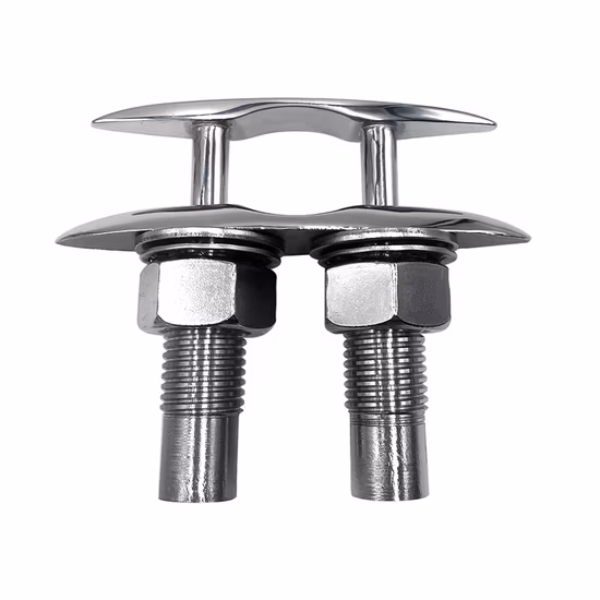 Marine Boat Parts #316 Stainless Steel Flush Cleat Mirror Polished Marine Accessories for Marine Boat Yacht